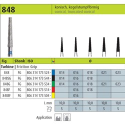Show details for Diamond Bur 848 Picture of Diamond Bur 848