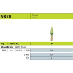 Show details for Polisher Bur 9828  Kit 2 pcs Picture of Polisher Bur 9828  Kit 2 pcs