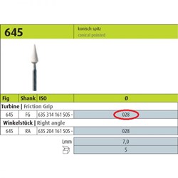 Show details for Abrasive Bur 645 ARK Picture of Abrasive Bur 645 ARK