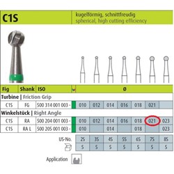 Show details for Tungsten carbide Bur C1S Picture of Tungsten carbide Bur C1S