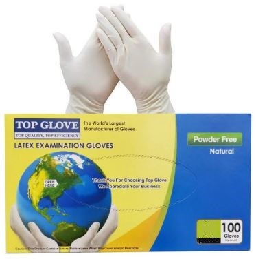 Picture of Natural - Latex Examination Powder Free Gloves